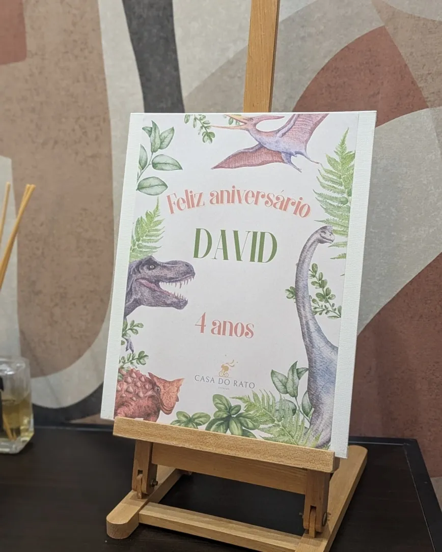 Decorative welcome sign for a themed birthday party.